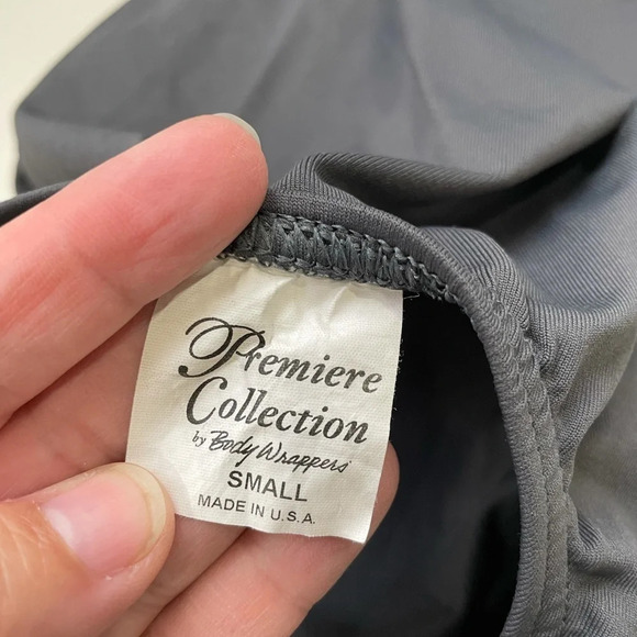 Body Wrappers Premiere Collection Leotard Dark Grey Size Small - Picture 5 of 6